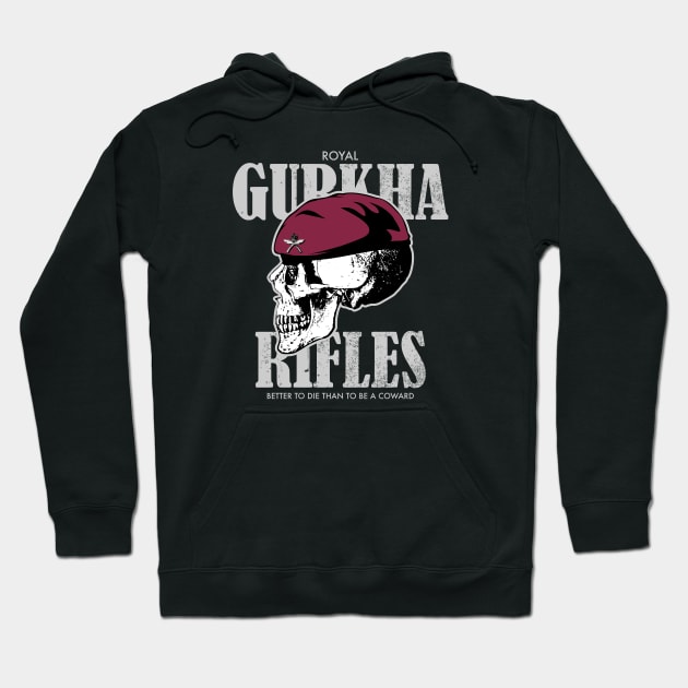 Royal Gurkha Rifles Airborne (distressed) Hoodie by TCP